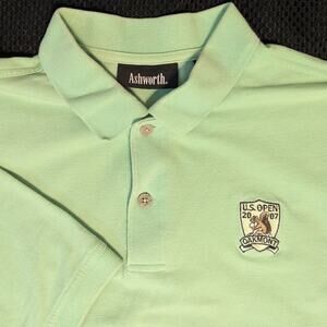 US Open Golf 2007 Men’s Golf Green Polo Shirt Size XL Oakmont Country Club